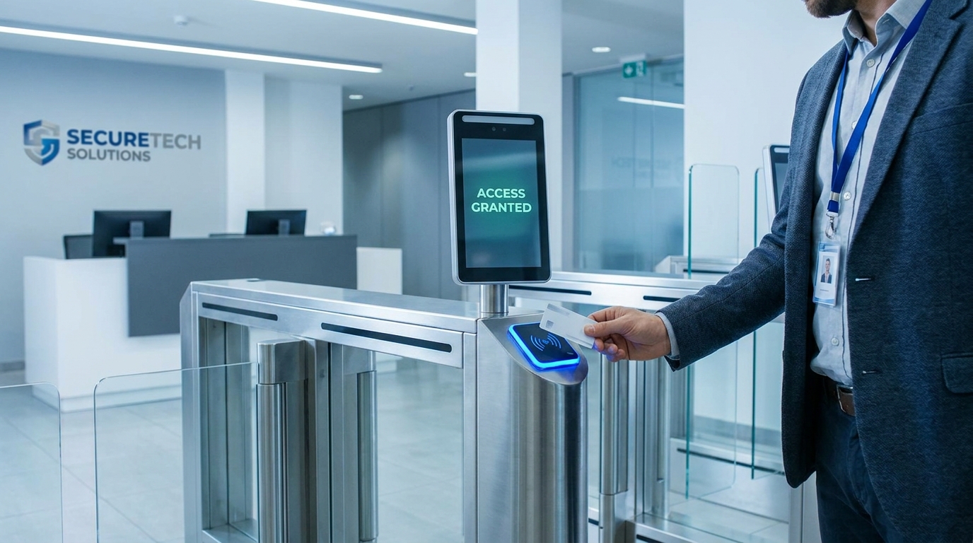 RFID access control at a secure gate